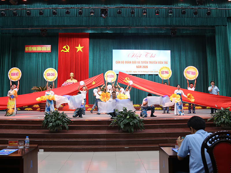 Học viện Ph&ograve;ng kh&ocirc;ng-Kh&ocirc;ng qu&acirc;n tổ chức Hội thi c&aacute;n bộ Đo&agrave;n giỏi v&agrave; tuy&ecirc;n truyền vi&ecirc;n trẻ năm 2026