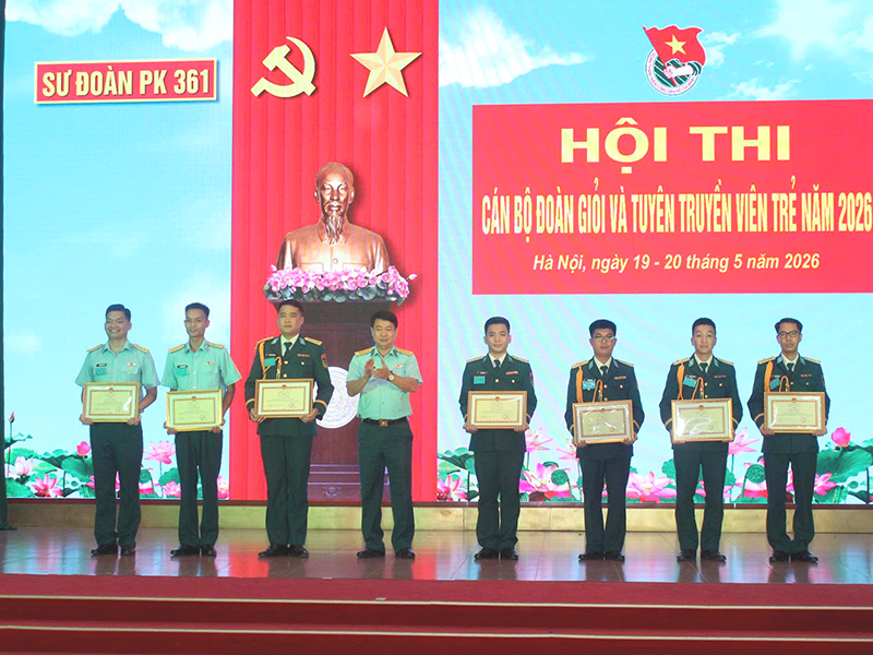 Sư đo&agrave;n 361 tổ chức th&agrave;nh c&ocirc;ng Hội thi c&aacute;n bộ Đo&agrave;n v&agrave; Tuy&ecirc;n truyền vi&ecirc;n trẻ năm 2026