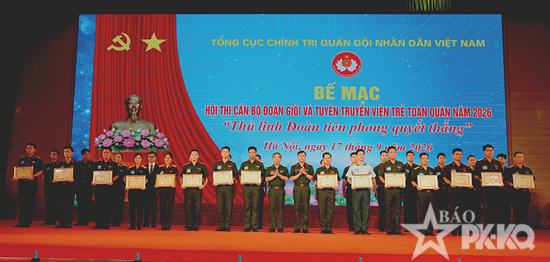 Tổng cục Ch&iacute;nh trị Qu&acirc;n đội nh&acirc;n d&acirc;n Việt Nam bế mạc Hội thi c&aacute;n bộ Đo&agrave;n giỏi v&agrave; Tuy&ecirc;n truyền vi&ecirc;n trẻ to&agrave;n qu&acirc;n năm 2026