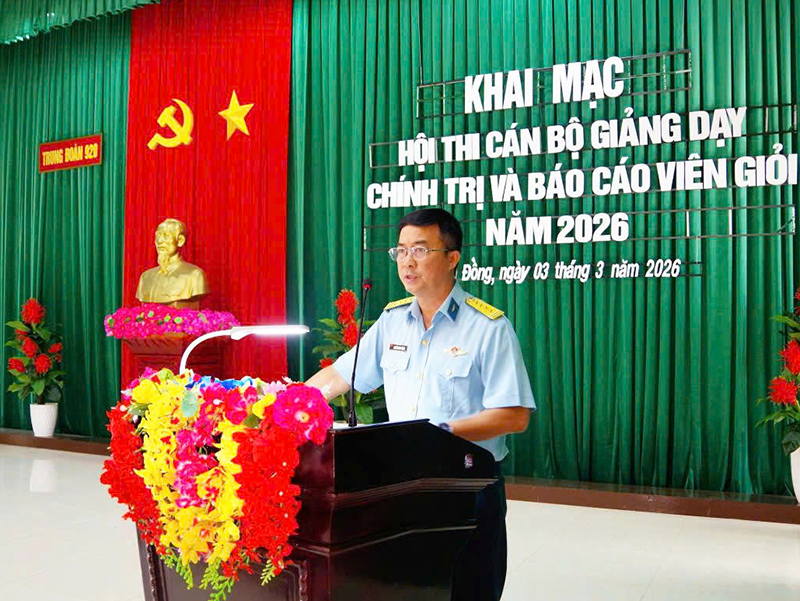 Trung đo&agrave;n 920 tổ chức Hội thi c&aacute;n bộ giảng dạy ch&iacute;nh trị v&agrave; b&aacute;o c&aacute;o vi&ecirc;n giỏi năm 2026