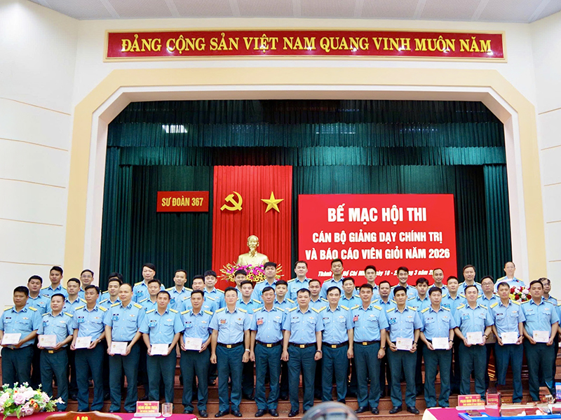 Sư đo&agrave;n 367 tổ chức Hội thi C&aacute;n bộ giảng dạy ch&iacute;nh trị v&agrave; B&aacute;o c&aacute;o vi&ecirc;n giỏi năm 2026