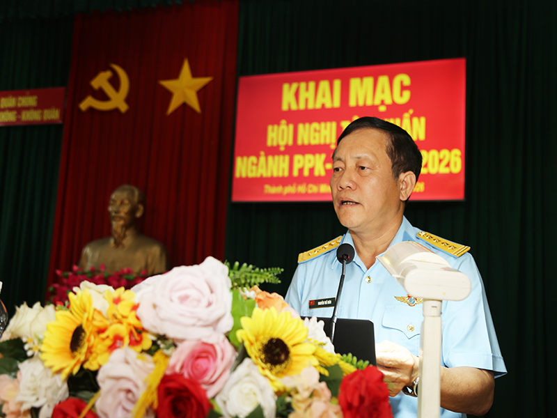 Qu&acirc;n chủng Ph&ograve;ng kh&ocirc;ng - Kh&ocirc;ng qu&acirc;n khai mạc Hội nghị tập huấn Ng&agrave;nh Ph&aacute;o ph&ograve;ng kh&ocirc;ng - T&ecirc;n lửa tầm thấp năm 2026