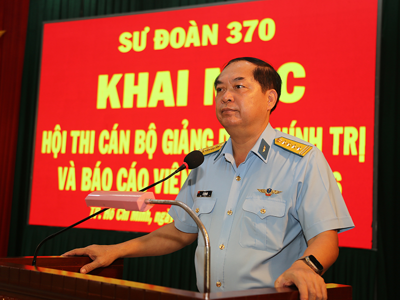 Sư đo&agrave;n 370 khai mạc Hội thi C&aacute;n bộ giảng dạy ch&iacute;nh trị v&agrave; B&aacute;o c&aacute;o vi&ecirc;n giỏi năm 2026