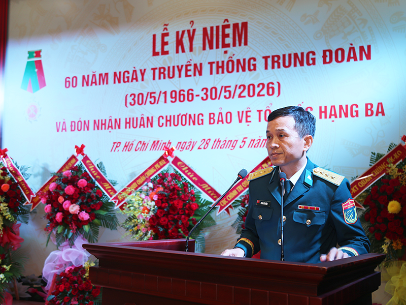 Trung đo&agrave;n 263 kỷ niệm 60 năm ng&agrave;y truyền thống v&agrave; đ&oacute;n nhận Hu&acirc;n chương Bảo vệ Tổ quốc hạng Ba