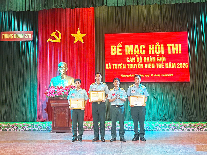 Trung đo&agrave;n 276 tổ chức hội thi c&aacute;n bộ đo&agrave;n giỏi v&agrave; tuy&ecirc;n truyền vi&ecirc;n trẻ năm 2026