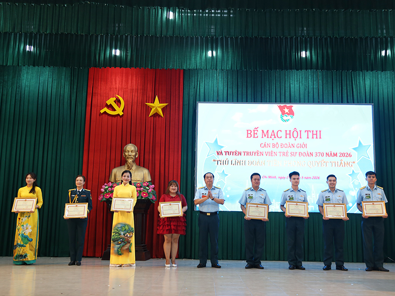 Sư đo&agrave;n 370 tổ chức Hội thi C&aacute;n bộ đo&agrave;n giỏi v&agrave; Tuy&ecirc;n truyền vi&ecirc;n trẻ năm 2026