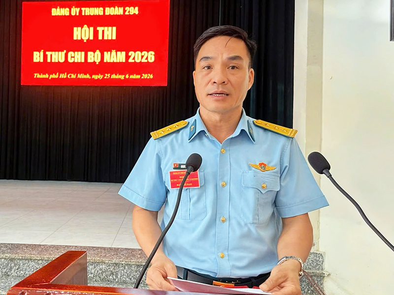 Đảng ủy Trung đo&agrave;n 294 tổ chức th&agrave;nh c&ocirc;ng Hội thi B&iacute; thư chi bộ năm 2026