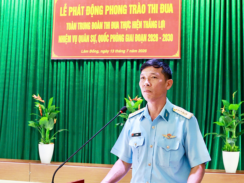 Trung đo&agrave;n 915 ph&aacute;t động Phong tr&agrave;o thi đua thực hiện thắng lợi nhiệm vụ qu&acirc;n sự, quốc ph&ograve;ng giai đoạn 2026 - 2030