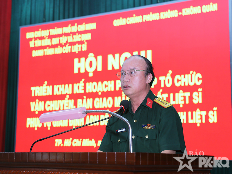 Ban Chỉ đạo 515 TP Hồ Ch&iacute; Minh phối hợp Qu&acirc;n chủng Ph&ograve;ng kh&ocirc;ng - Kh&ocirc;ng qu&acirc;n triển khai kế hoạch vận chuyển, b&agrave;n giao mẫu h&agrave;i cốt liệt sĩ phục vụ gi&aacute;m định AND