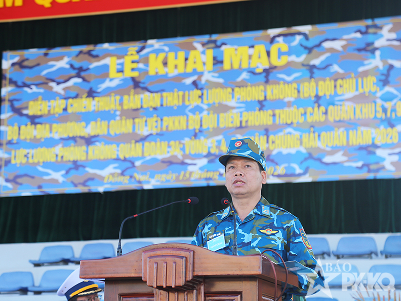 Khai mạc diễn tập chiến thuật, bắn đạn thật lực lượng ph&ograve;ng kh&ocirc;ng lục qu&acirc;n, ph&ograve;ng kh&ocirc;ng nh&acirc;n d&acirc;n c&aacute;c đơn vị ph&iacute;a nam năm 2026