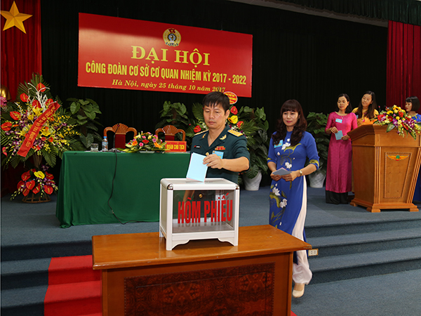 Cục Chính trị  Quân chủng PK-KQ tổ chức Đại hội Công đoàn cơ sở nhiệm kỳ 2017-2022