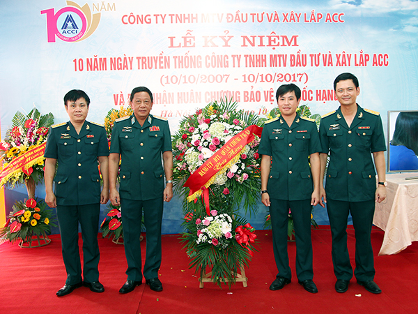Công ty TNHH MTV Đầu tư và Xây lắp ACC kỷ niệm 10 năm ngày truyền thống và đón nhận Huân chương bảo vệ Tổ quốc hạng Ba