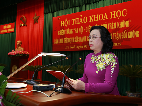 Hội thảo khoa học: Chiến thắng “Hà Nội - Điện Biên Phủ trên không” bản lĩnh, trí tuệ và sức mạnh Việt Nam trên mặt trận đối không