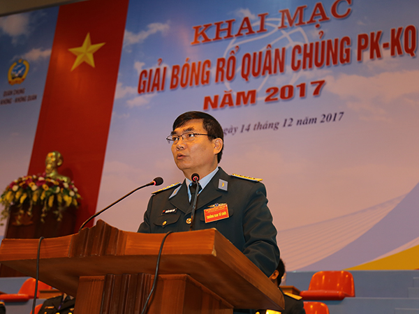 Quân chủng PK-KQ tổ chức giải Bóng rổ năm 2017