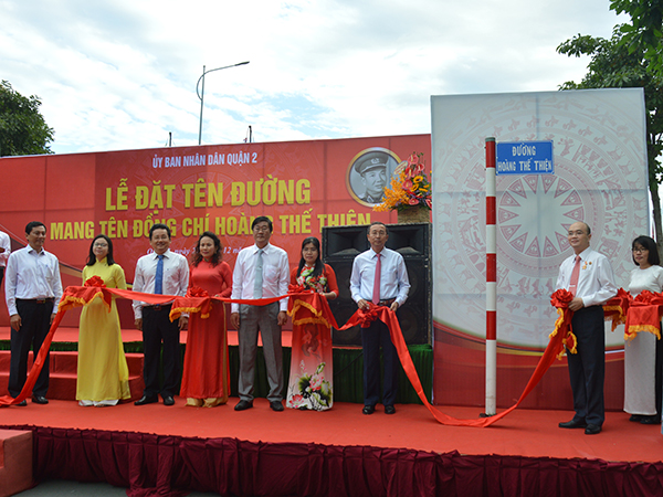 Thành phố Hồ Chí Minh đặt tên đường mang tên cố Thiếu tướng Hoàng Thế Thiện