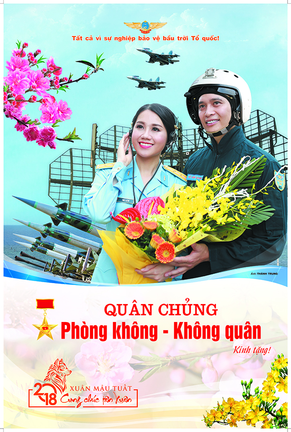 Báo Phòng không-Không quân giới thiệu mẫu Lịch năm 2018