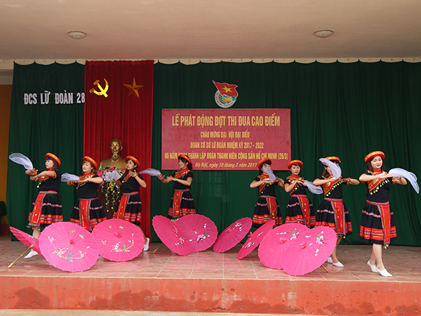 Đoàn cơ sở Lữ đoàn 28 phát động đợt thi đua lập thành tích chào mừng Đại hội đại biểu nhiệm kỳ 2017-2022