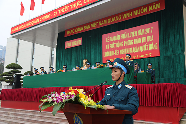 Lễ ra quân huấn luyện và khai mạc huấn luyện chiến sĩ mới năm 2017 tại Lữ Đoàn 26