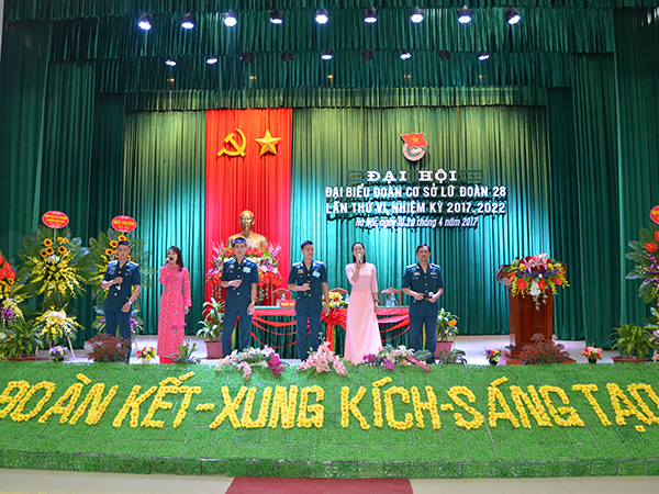 Đoàn cơ sở Lữ đoàn 28 tổ chức Đại hội nhiệm kỳ 2017-2022