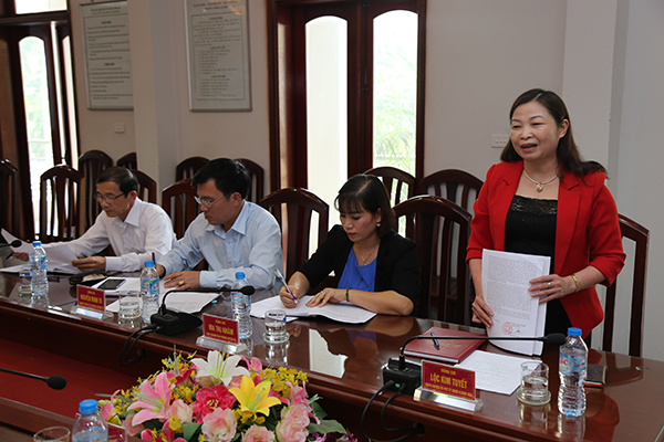 Hội nghị làm việc của Cục Chính Trị với Đoàn đại biểu huyện Định Hóa tỉnh Thái Nguyên