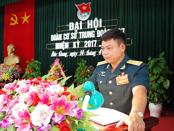 Đoàn cơ sở Trung đoàn 927 tổ chức Đại hội nhiệm kỳ 2017-2022