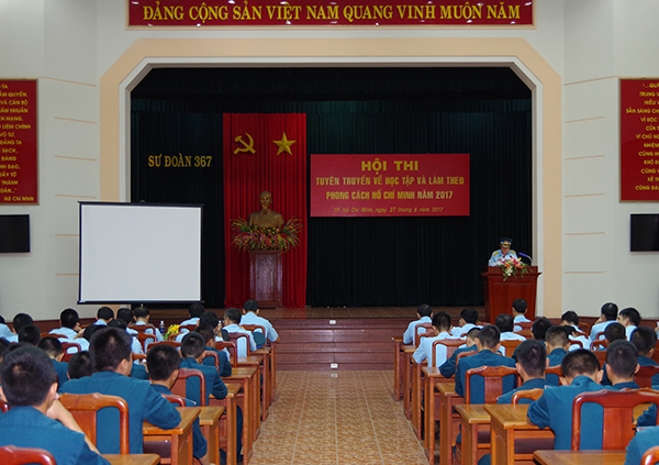 Sư đoàn 367 tổ chức Hội thi tuyên truyền về học tập và làm theo phong cách Hồ Chí Minh năm 2017