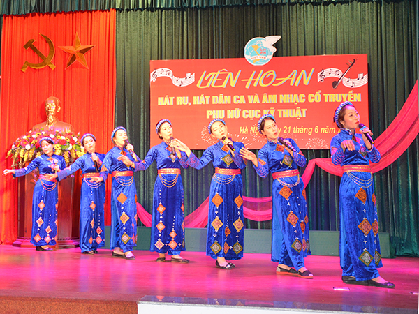 Liên hoan hát ru, hát dân ca và âm nhạc cổ truyền Phụ nữ Cục Kỹ thuật