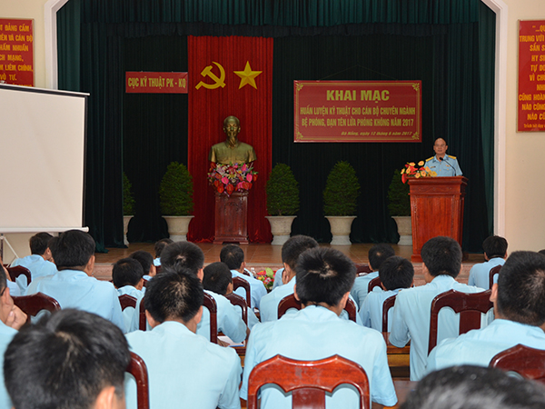 Cục Kỹ thuật Quân chủng PK-KQ Khai mạc lớp huấn luyện chuyên ngành bệ phóng, đạn tên lửa