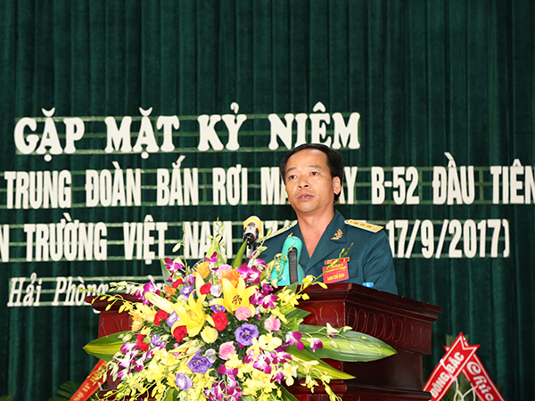 Trung đoàn 238 tổ chức gặp mặt kỷ niệm 50 năm ngày bắn rơi máy bay B-52 đầu tiên trên chiến trường Việt Nam