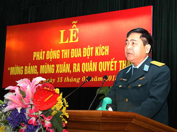 Cục Chính trị Quân chủng Phòng không - Không quân phát động đợt thi đua đột kích “Mừng Đảng, mừng Xuân, ra quân quyết thắng”