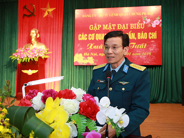 Quân chủng Phòng không - Không quân tổ chức gặp mặt đại biểu các cơ quan thông tấn, báo chí nhân dịp Xuân Mậu Tuất - 2018
