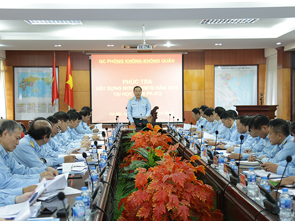 Quân chủng phúc tra kết quả xây dựng đơn vị vững mạnh toàn diện tại Học viện Phòng không-Không quân