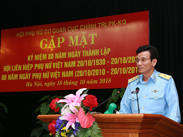 Hội Phụ nữ cơ quan Cục Chính trị PK-KQ tổ chức gặp mặt cán bộ, hội viên nhân kỷ niệm 88 năm ngày thành lập Hội liên hiệp phụ nữ Việt Nam (20/10/1930-20/10/2018); 8 năm ngày Phụ nữ Việt Nam (20/10/2010-20/10/2018)