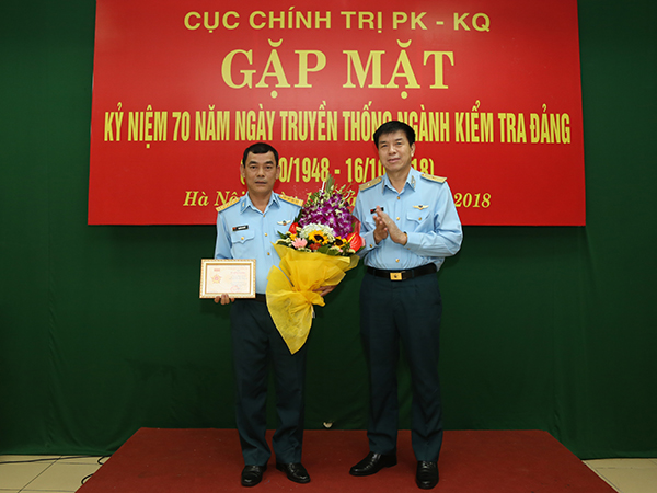 Cục Chính trị Quân chủng PK-KQ gặp mặt kỷ niệm 70 năm ngày truyền thống ngành Kiểm tra Đảng