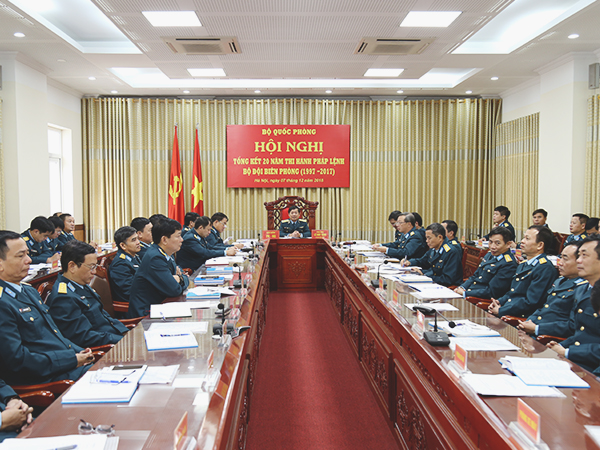 Bộ Quốc phòng tổ chức Hội nghị tổng kết 20 năm thi hành Pháp lệnh Bộ đội Biên phòng (1997-2017)