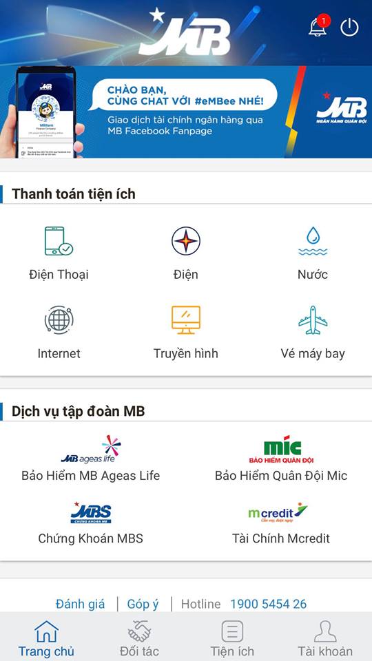 Vi vu cùng 36 hãng hàng không qua App Ngân hàng MBBank