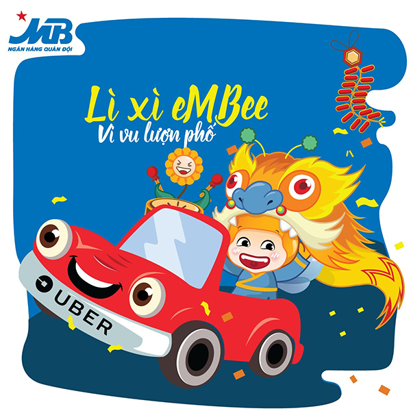 Ngân hàng Quân đội triển khai chương trình “Lì xì eMBee, vi vu lượn phố”