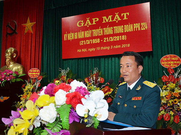 Trung đoàn Pháo phòng không 224 tổ chức gặp mặt nhân kỷ niệm 60 năm ngày truyền thống