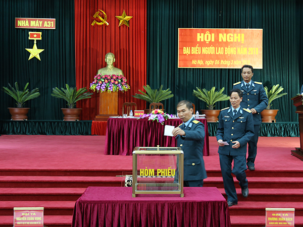 Nhà máy A31 tổ chức Hội nghị đại biểu người lao động năm 2018