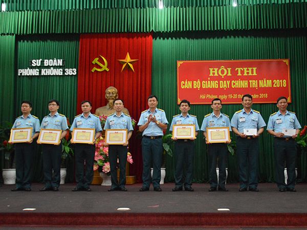 Sư đoàn 363 và Sư đoàn 361 tổ chức Hội thi cán bộ giảng dạy chính trị năm 2018