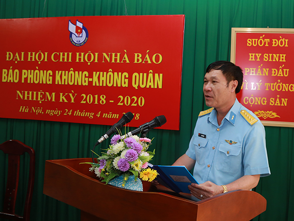 Chi hội Báo Phòng không - Không quân tổ chức Đại hội nhiệm kỳ 2018 - 2020