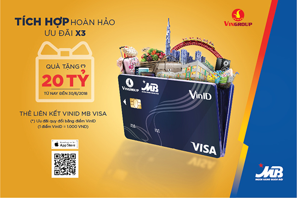 Ngân hàng TMCP Quân đội ra mắt thẻ liên kết VINID-MB VISA