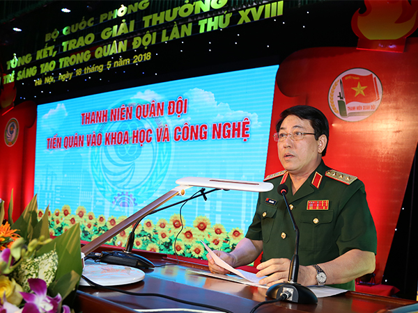 Bộ Quốc phòng tổng kết, trao Giải thưởng “Tuổi trẻ sáng tạo” trong Quân đội lần thứ XVIII