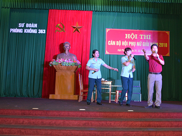 Sư đoàn 363 tổ chức Hội thi cán bộ Hội phụ nữ giỏi năm 2018