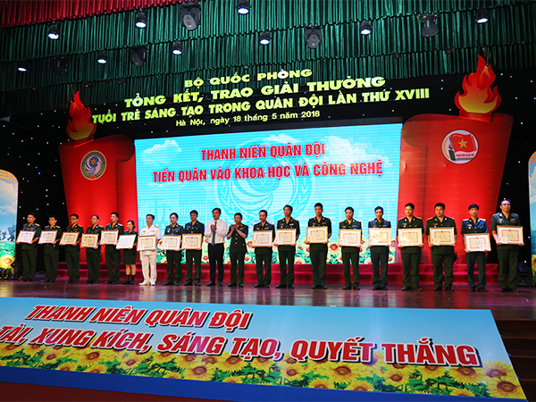 Bộ Quốc phòng tổng kết, trao Giải thưởng “Tuổi trẻ sáng tạo” trong Quân đội lần thứ XVIII
