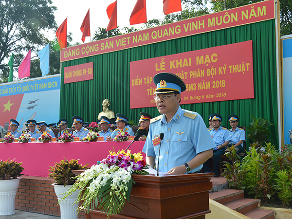 Quân chủng Phòng không-Không quân tổ chức diễn tập chiến thuật phân đội kỹ thuật tên lửa phòng không C-75M3