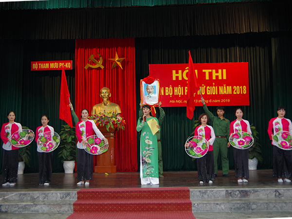 Bộ Tham mưu PK-KQ tổ chức Hội thi Cán bộ Hội phụ nữ giỏi năm 2018