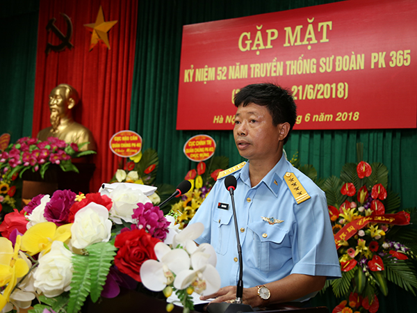 Sư đoàn Phòng không 365 tổ chức gặp mặt kỷ niệm 52 năm ngày truyền thống