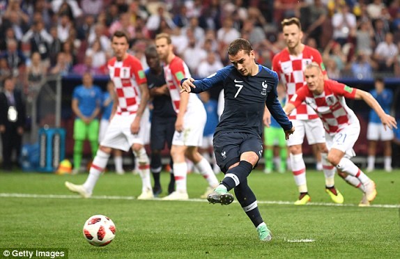 Thắng Croatia 4-2, đội tuyển Pháp vô địch World Cup 2018