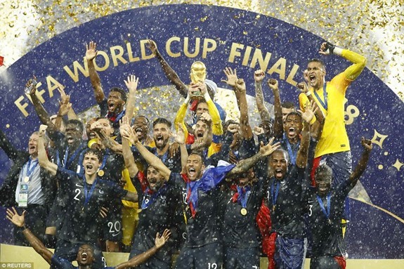 Thắng Croatia 4-2, đội tuyển Pháp vô địch World Cup 2018